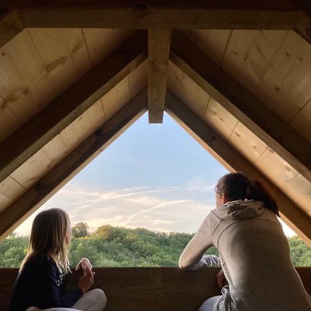 Cabane Bivouac Avec Echelle A L'Ombre Des Chenes Idrac-Respailles Ngoại thất bức ảnh
